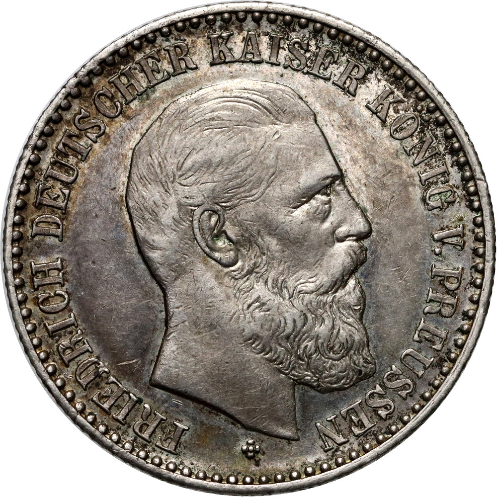 Niemcy, Prusy, medal z 1888 roku, Na Pamiątkę Śmierci Fryderyka III