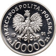 #M Polska, 100000 złotych 1991, Żołnierz Polski- Tobruk 1941