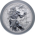 #AL# Tuvalu, Elżbieta II, 5 dolarów 2021, Zeus, 5 uncji srebra