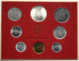 36. Watykan, zestaw 8 monet, od 1 do 500 lirów, 1977