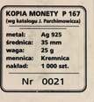 Polska, 100 złotych 1925, M. Kopernik (duży) próba, KOPIA, Kremnica