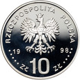 III RP, 10 złotych 1998, Zygmunt III Waza, półpostać
