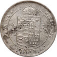 #AJ# Węgry, Franciszek Józef I, 1 forint 1878 KB, Kremnica