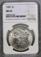 #AJ# USA, dolar 1900,Filadelfia, Morgan, NGC MS63