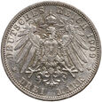  Niemcy, Prusy, Wilhelm II, 3 marki 1909 A, Berlin