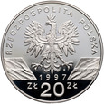 1097. Polska, 20 złotych 1997, jelonek rogacz