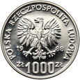 110. Polska, PRL, 1000 złotych, 1988, Jadwiga, próba, nikiel