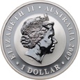 Australia, Elżbieta II, 1 dolar 2007, Koala, Uncja srebra