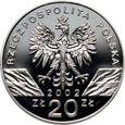 Polska, III RP, 20 złotych 2002, Żółw błotny