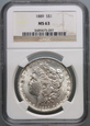 #AJ# USA, dolar 1889, Filadelfia, Morgan, NGC MS63