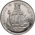 #AM# Polska, PRL, 1000 zł 1987, Kazimierz Wielki, próba, nikiel