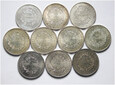 Francja, zestaw 10 x 50 franków 1974- 1979