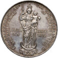 252. Niemcy, Bawaria, Maksymilian II, 2 guldeny 1855, Kolumna Madonny