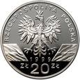 Polska, III RP, 20 złotych 1999, Wilk