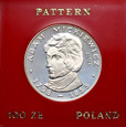 Polska, PRL, 100 złotych 1978, Adam Mickiewicz, próba, srebro