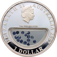 Australia, Elżbieta II, dolar 2007, Skarby Australii- Szafiry