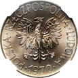 Polska, PRL, 10 zł 1970, Tadeusz Kościuszko, NGC MS66 2-MAX NOTA