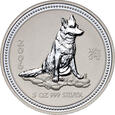 Australia, 8 dolarów 2006, Rok psa, 5 uncji srebra
