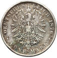 Niemcy, Saksonia, Albert I, 5 marek 1876 E, Drezno