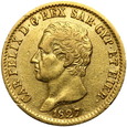 Włochy, Sardynia, Karol Feliks, 20 lirów 1827 L, Turyn