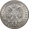 #AJ# Polska, II RP, 10 złotych 1932, Głowa Kobiety