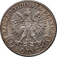 Polska, II RP, 10 złotych 1932, Głowa Kobiety, Bez znaku