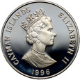 Kajmany, Elżbieta II, 1 dolar 1996, Żeglarstwo