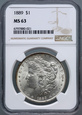 #AJ# USA, dolar 1889, Filadelfia, Morgan, NGC MS63