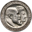 Niemcy, Wirtembergia, Wilhelm II, 3 marki 1911 F, Srebrne gody