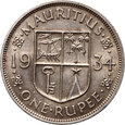 #AJ# Mauritius, Jerzy V, rupia 1934