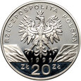 Polska, III RP, 20 złotych 1999, Wilki