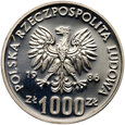 Polska, PRL, 1000 złotych 1986, Władysław I Łokietek, Próba