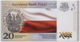 #AZ# Polska, 20 złotych 2018, Niepodległość - Józef Piłsudski