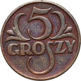 #M Polska, II RP, 5 groszy 1928