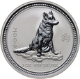 Australia, Elżbieta II, dolar 2011, Rok Psa, uncja srebra