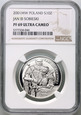 Polska, III RP, 10 zł 2001, Jan III Sobieski, półpostać, NGC PF69