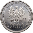 #AM# Polska, PRL, 2000 złotych 1988, Jan Paweł II, nikiel