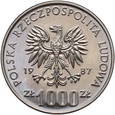 #AM# PRL, 1000 zł 1987, Igrzyska XXIV Olimpiady, próba, nikiel