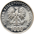Polska, PRL, 1000 złotych 1987, Kazimierz III Wielki, Próba
