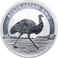 #AL# Australia, Elżbieta II, dolar 2018, Emu, uncja srebra