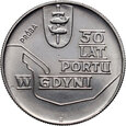 #AM# Polska, PRL, 10 złotych 1972, 50 lat portu w Gdyni, nikiel