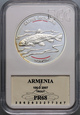 #AJ# Armenia, 100 dram 2007, Pstrąg Sewański, GCN PR68