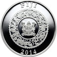 32. Fiji, 10 dolarów, 2014, Rok Konia #P
