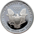 USA, 1 dolar 2003 W, Silver Eagle, stempel lustrzany (proof)