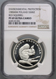 #AJ# PRL, 500 zł 1985, Ochrona Środowiska, Wiewiórka, NGC PF69