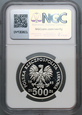 #AJ# PRL, 500 zł 1985, Ochrona Środowiska, Wiewiórka, NGC PF69