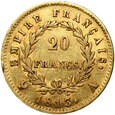 801. Francja, Napoleon I, 20 franków, 1813 A