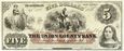 USA, 5 dolarów 1859, Plainfield - New Jersey, PCGS 64 PPQ