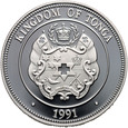 Tonga, Tupou IV, 1 pa'anga 1991, Olimpiada 1992- Skok do Wody