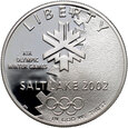 USA, 1 dolar 2002, Igrzyska Olimpijskie w Saltlake City, proof